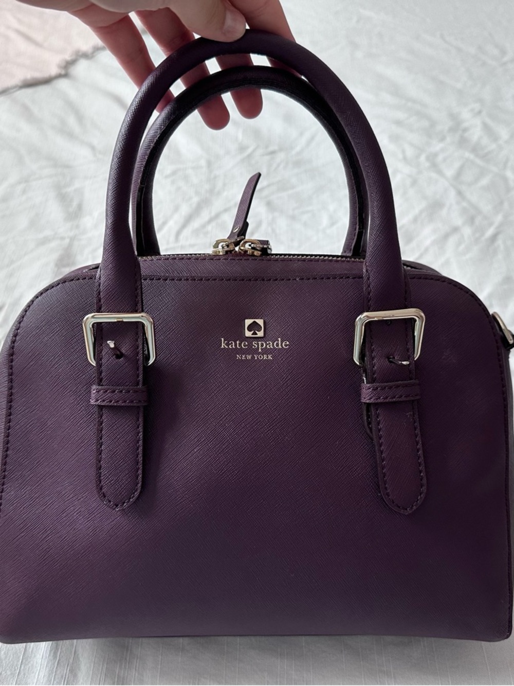Kate Spade New York Burgundy Leather Satchel